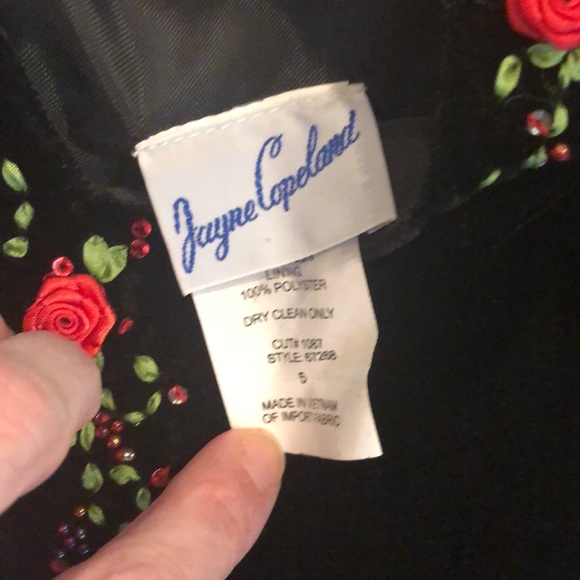 Silk party dress. One wear. Size 5 - Picture 3 of 6